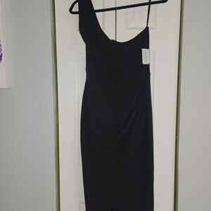 Black One-Shoulder Women’s Dress